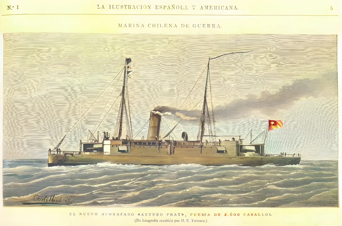 Acorazado-arturo-prat-1882 — 1883 | Chile de Ayer