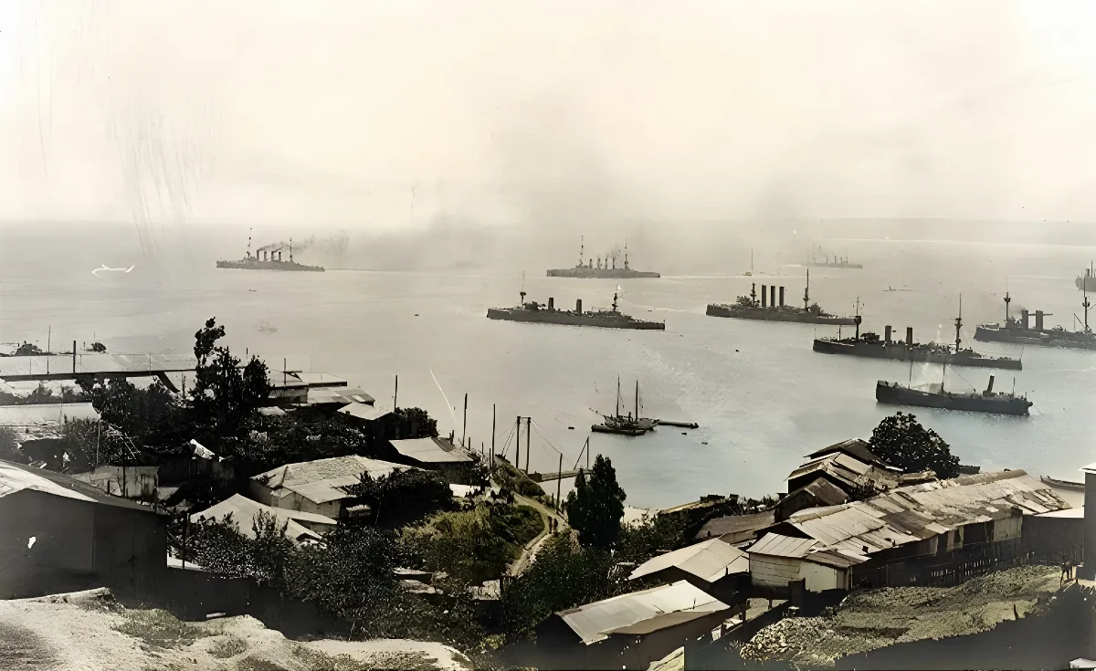 Ostasiengeschwader Graf Spee in Chile — aprox. 1914 | Chile de Ayer