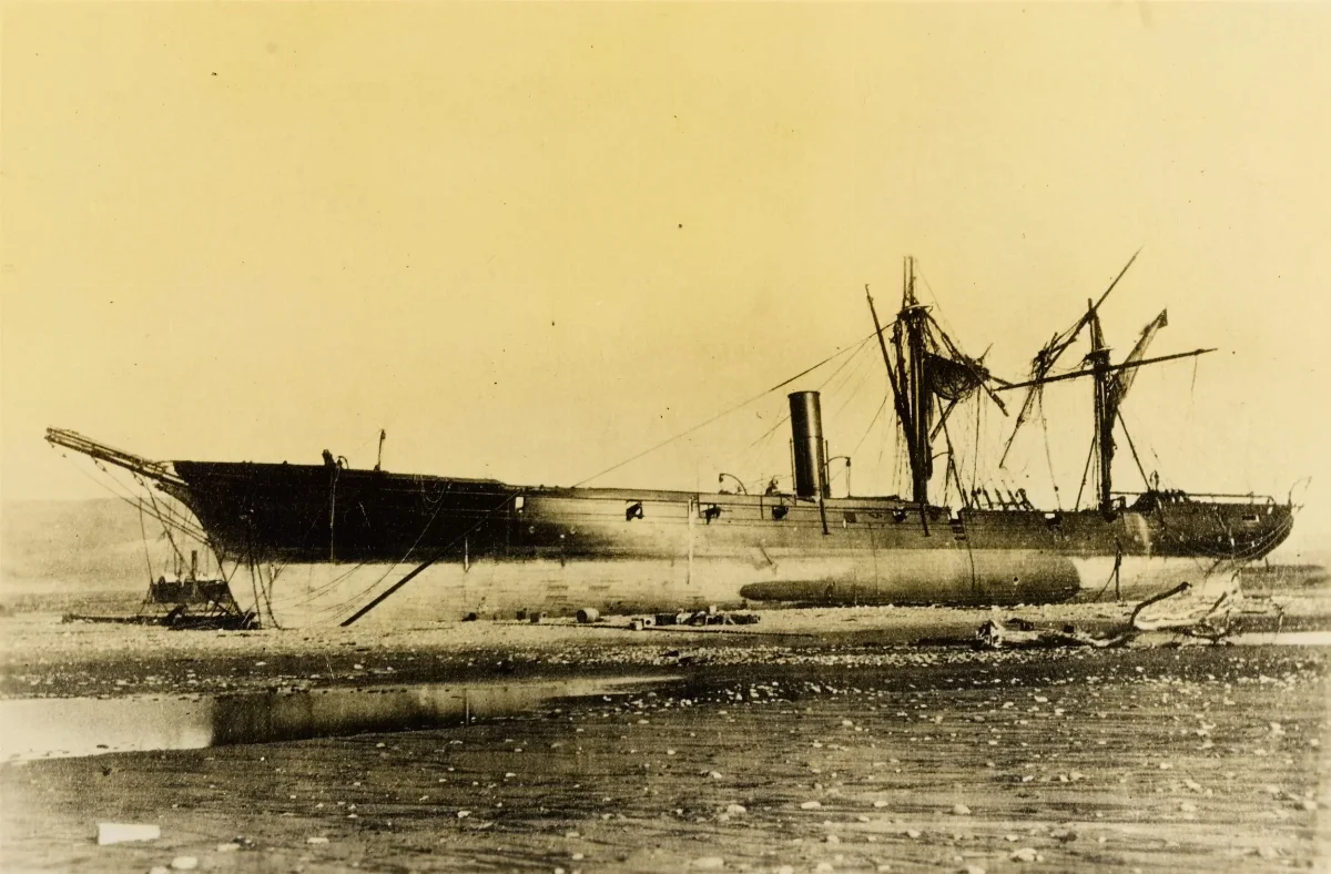 NH 496 America (Peruvian Warship) — Arica — 1868 | Chile de Ayer