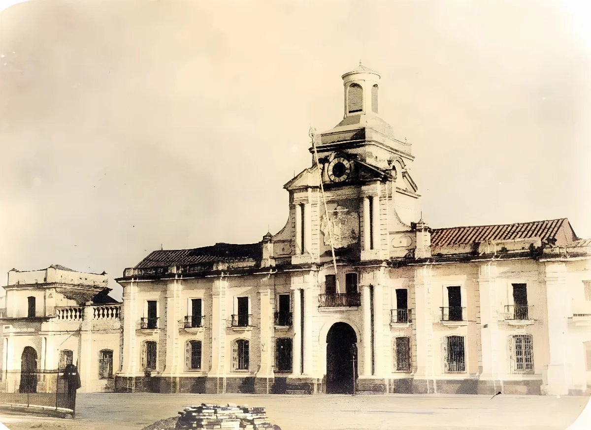 Palacio de la Real Audiencia, Plaza de Armas de Santiago, 1808 — aprox. 1808 | Chile de Ayer