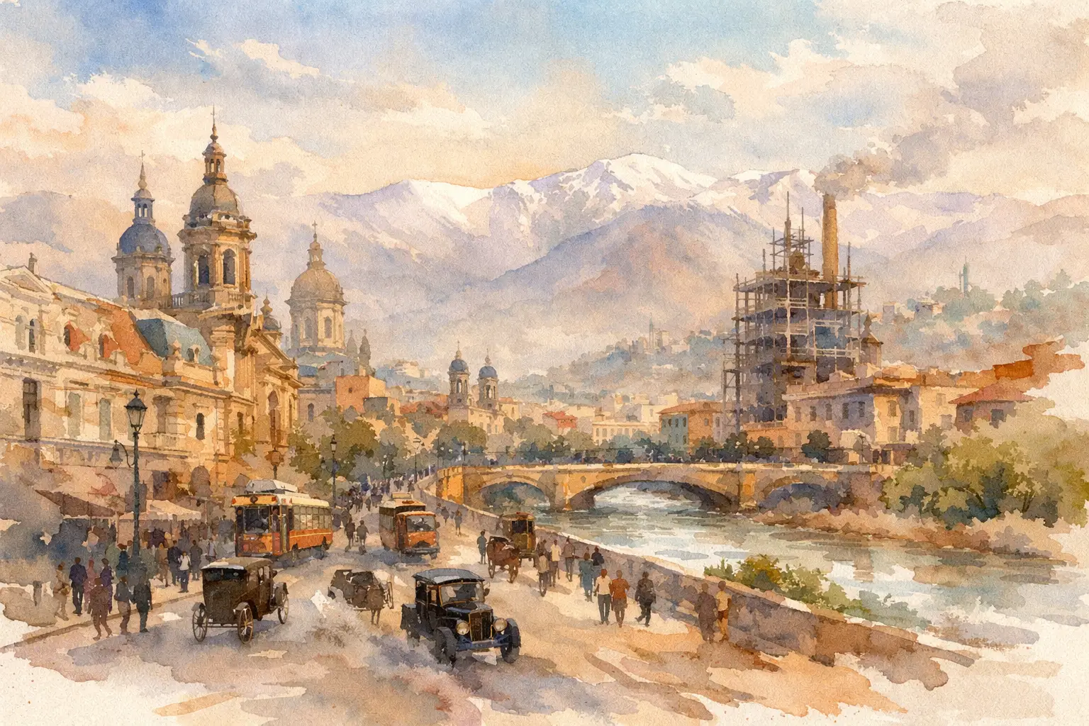 Santiago en 1920: ciudad en cambio