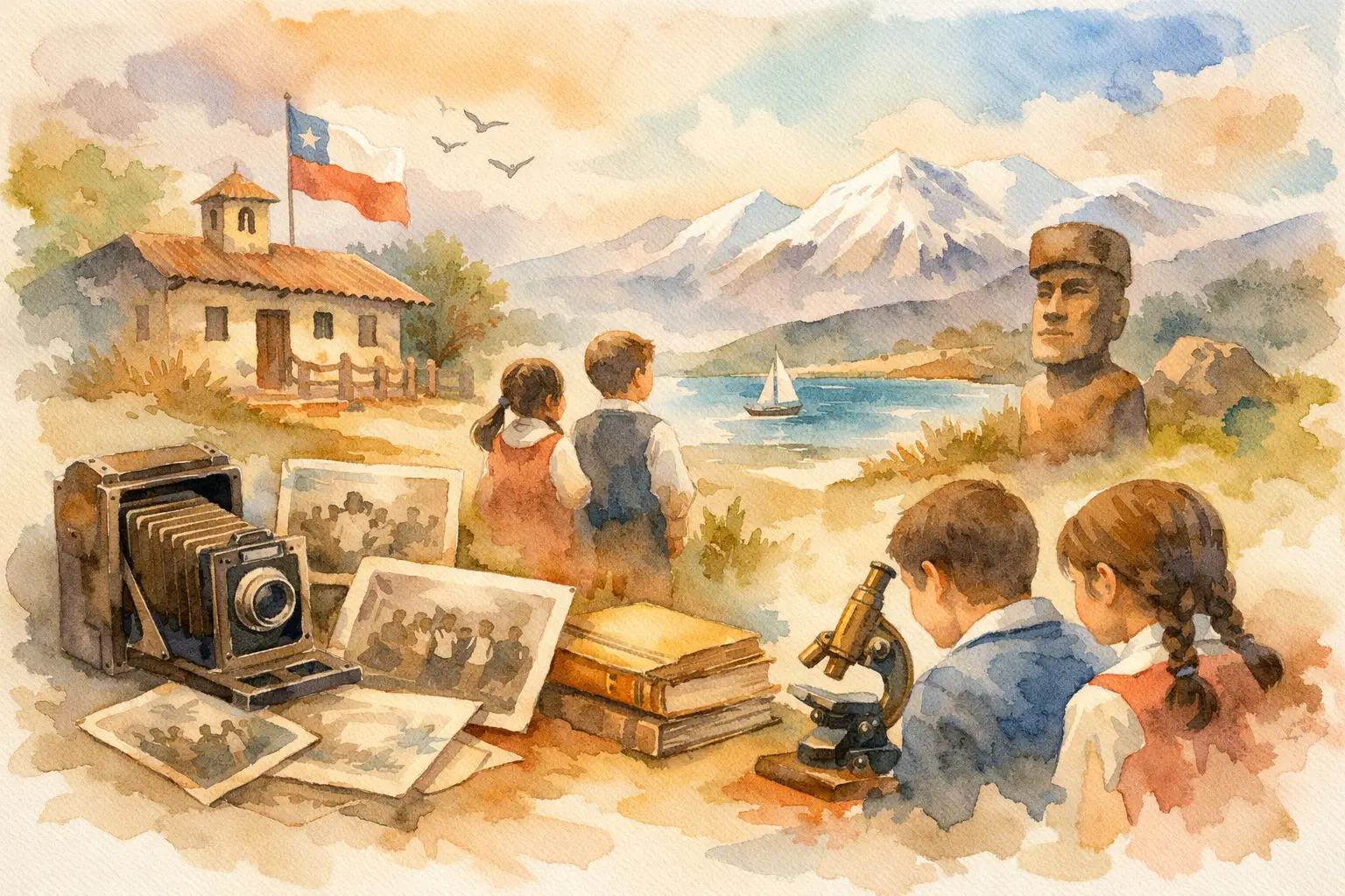 Fotos patrimoniales para educación chilena