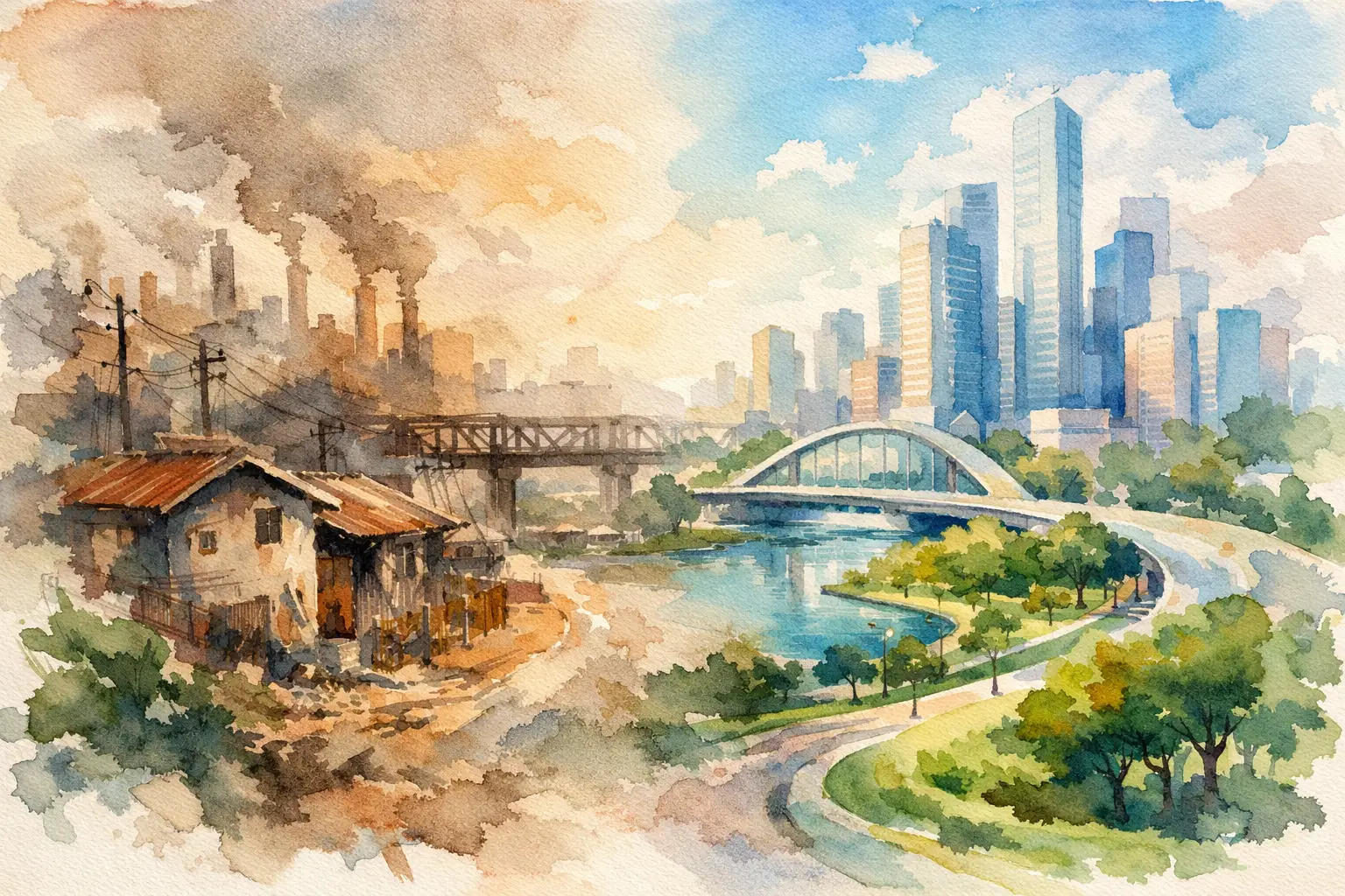 Ejemplos de cambio urbano documentado visualmente