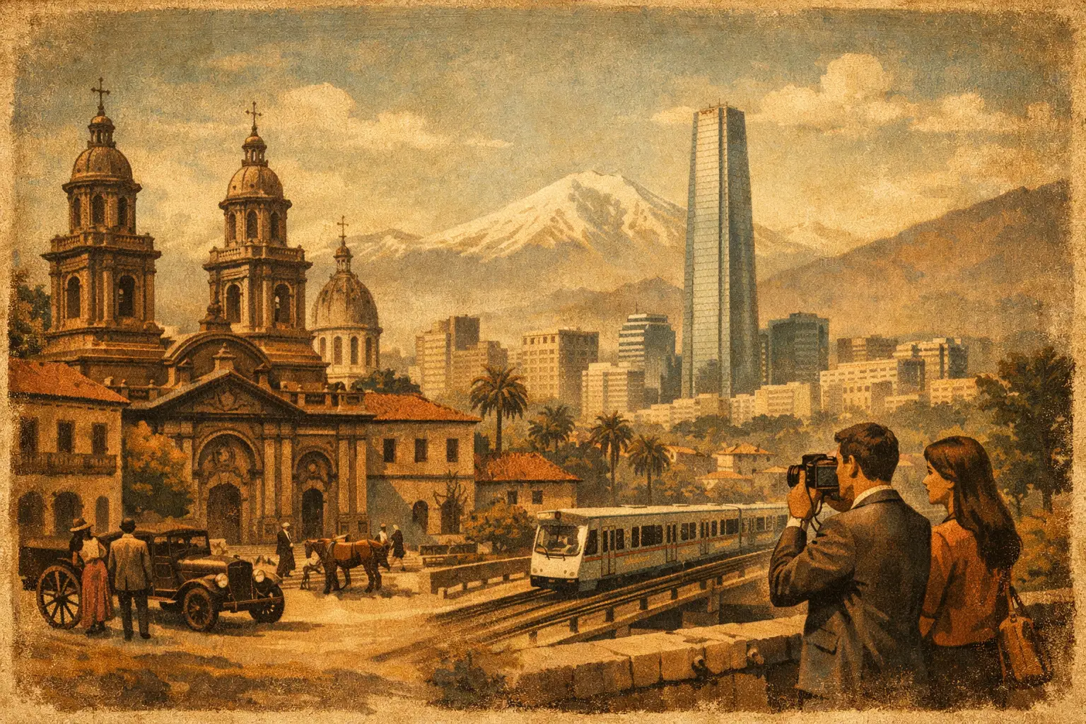 Fotografías históricas de Santiago hoy