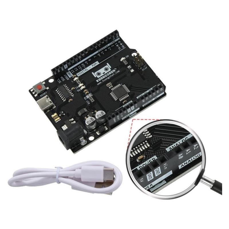 Arduino Uno R3 compatible ATmega328P con cable USB — foto 1