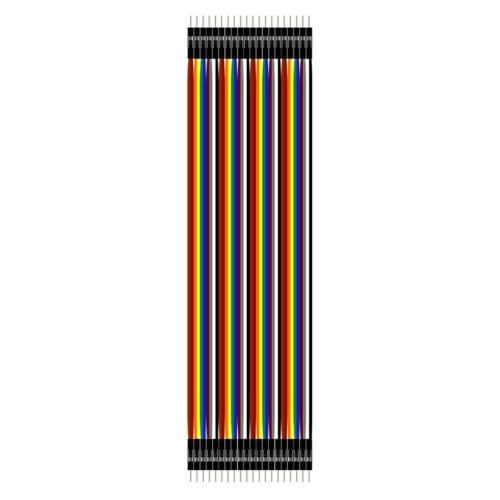 Cables jumper macho-macho 20 cm — pack de 20