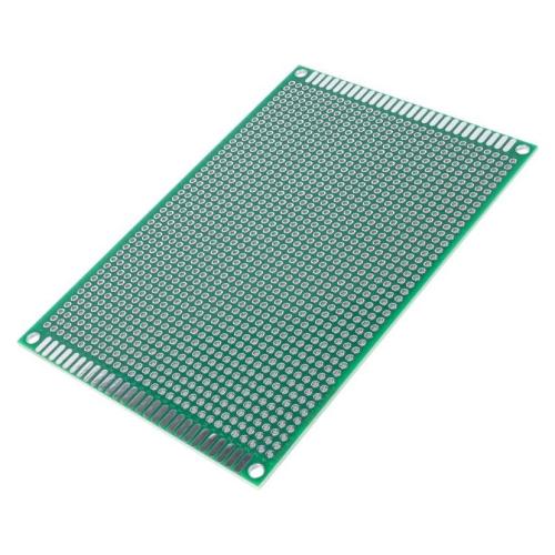 Placa perforada doble cara 8x12 cm paso 2,54 mm