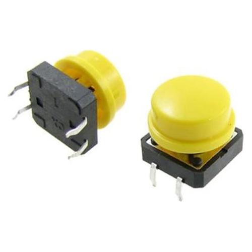 Botón pulsador táctil 12x12x7,3 mm con tapa