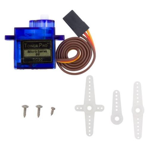 Micro servo SG90 de 9 g con engranajes plásticos