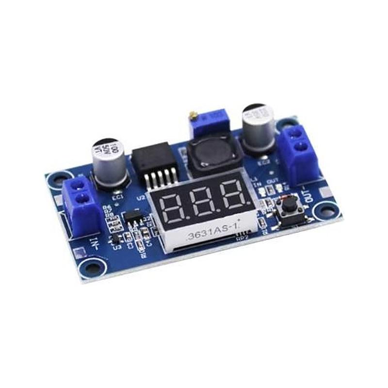 Convertidor reductor LM2596 con voltímetro — foto 1