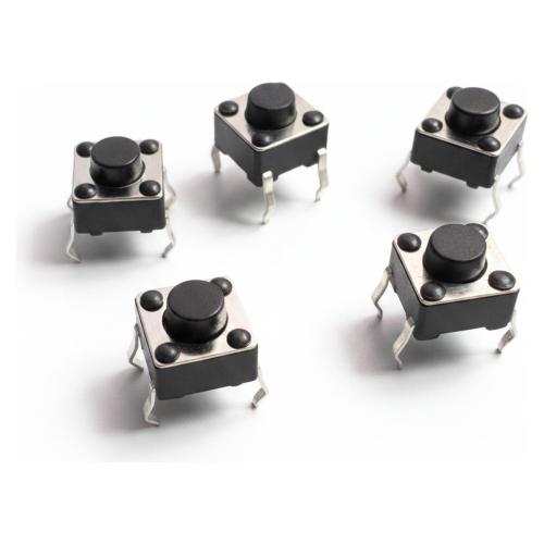 Botón pulsador táctil 6x6x5 mm (pack de 5)
