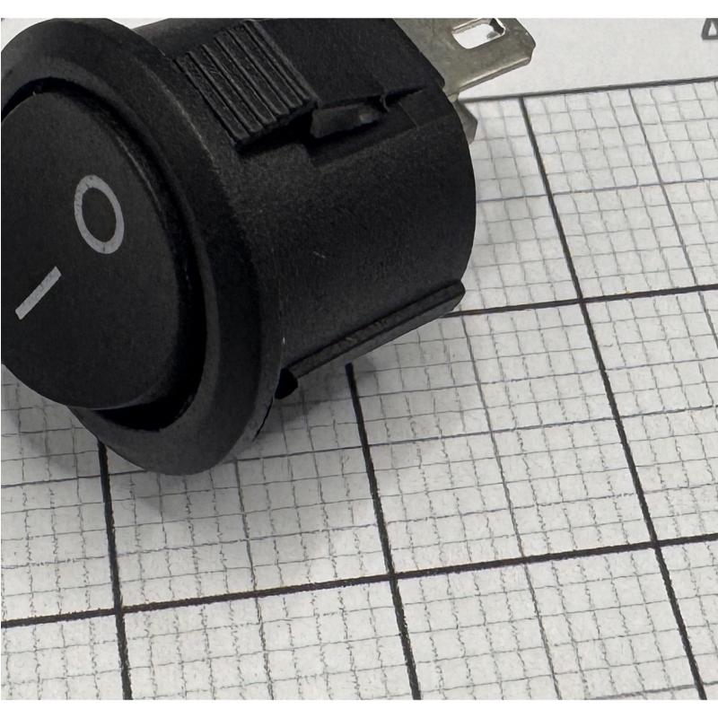 Interruptor basculante redondo 20 mm SPST — foto 2