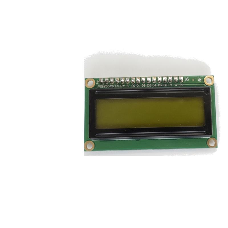 Pantalla LCD 1602 con módulo I2C soldado, luz verde — foto 1