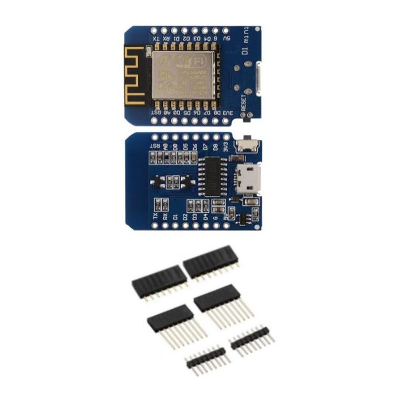Placa WiFi D1 mini ESP8266 con micro-USB, pines sin soldar — foto 1