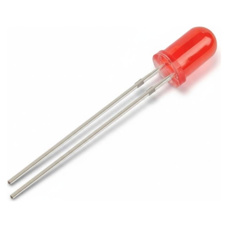 LED 5 mm rojo difuso — foto 1