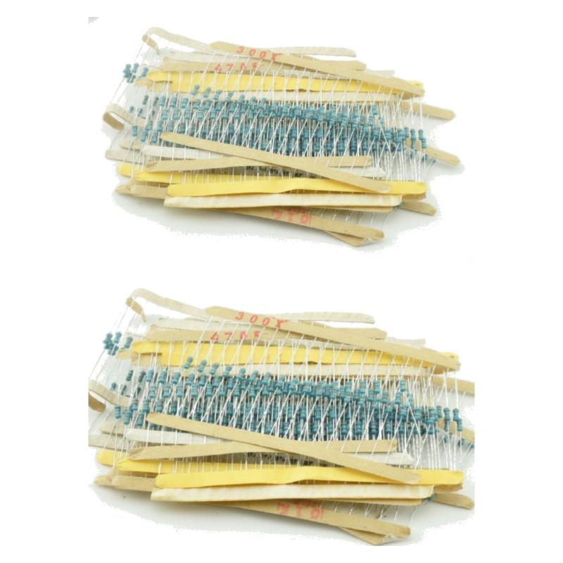 Kit de 600 resistencias 1/4 W — 30 valores — foto 1
