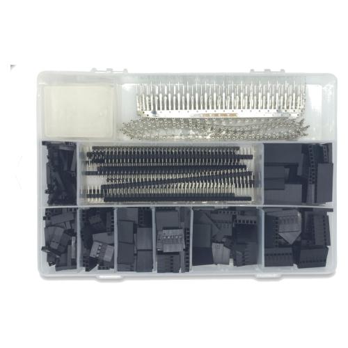 Kit dupont de 1550 piezas: carcasas, terminales y tiras de pines