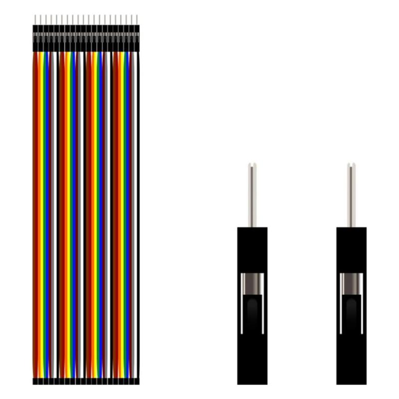 Cables jumper macho-macho 20 cm — pack de 40 — foto 2